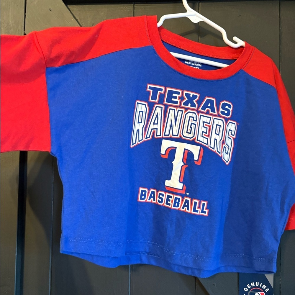 Genuine Merchandise Texas Rangers Kids Short Sleeve Tee - Blue & Red
